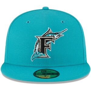 New Era Teal Marlin Logo Hat